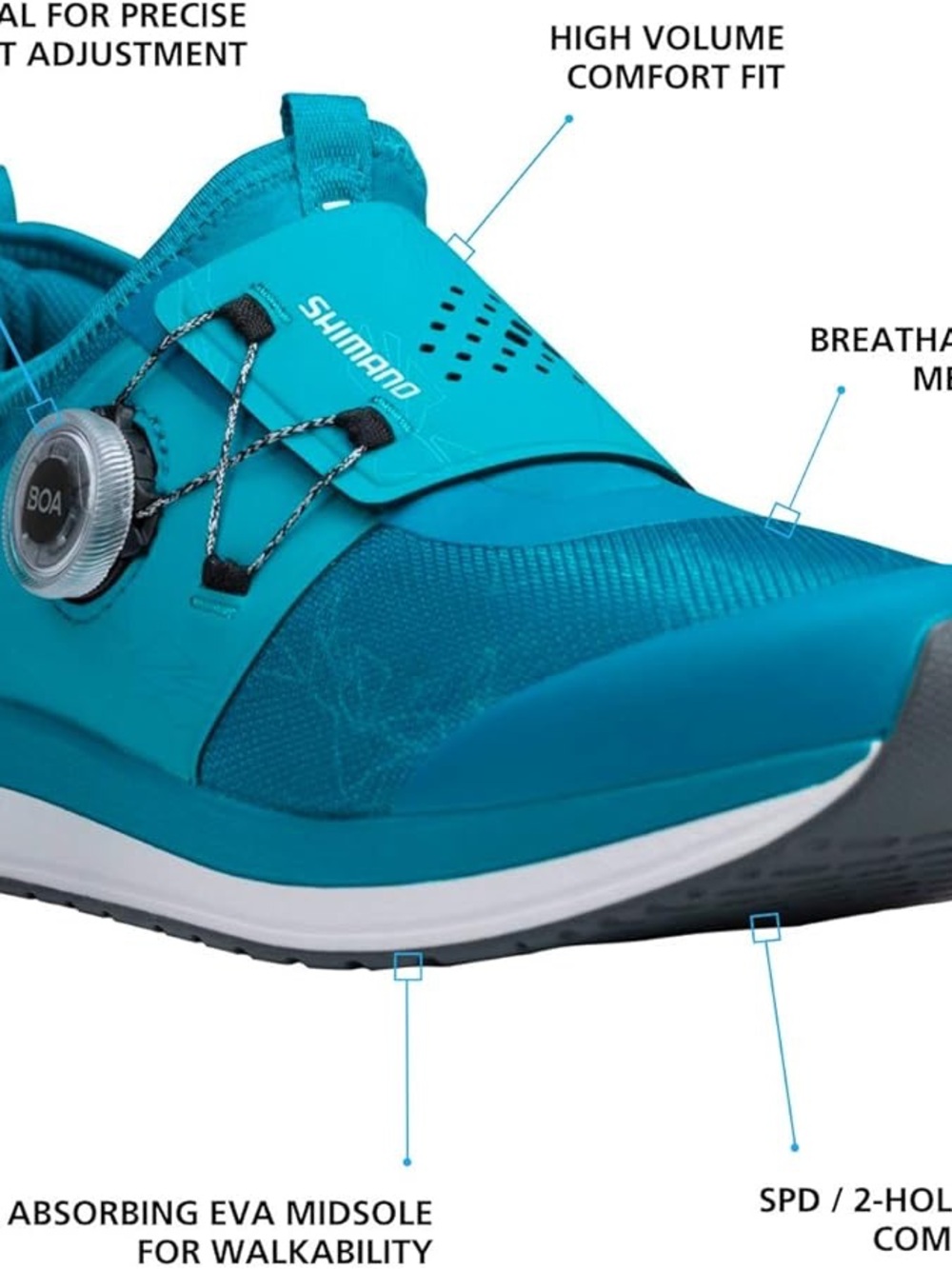 SHIMANO SH-IC300  Cycling Shoe, Green, Womens 5.5 🚴🏻‍♀️